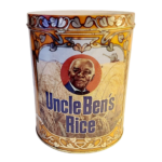 Uncle Ben's Rice -Ancienne Boîte Métal -18,5 cm