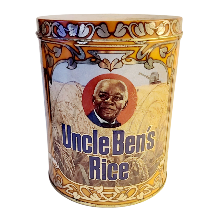 Uncle Ben's Rice -Ancienne Boîte Métal -18,5 cm