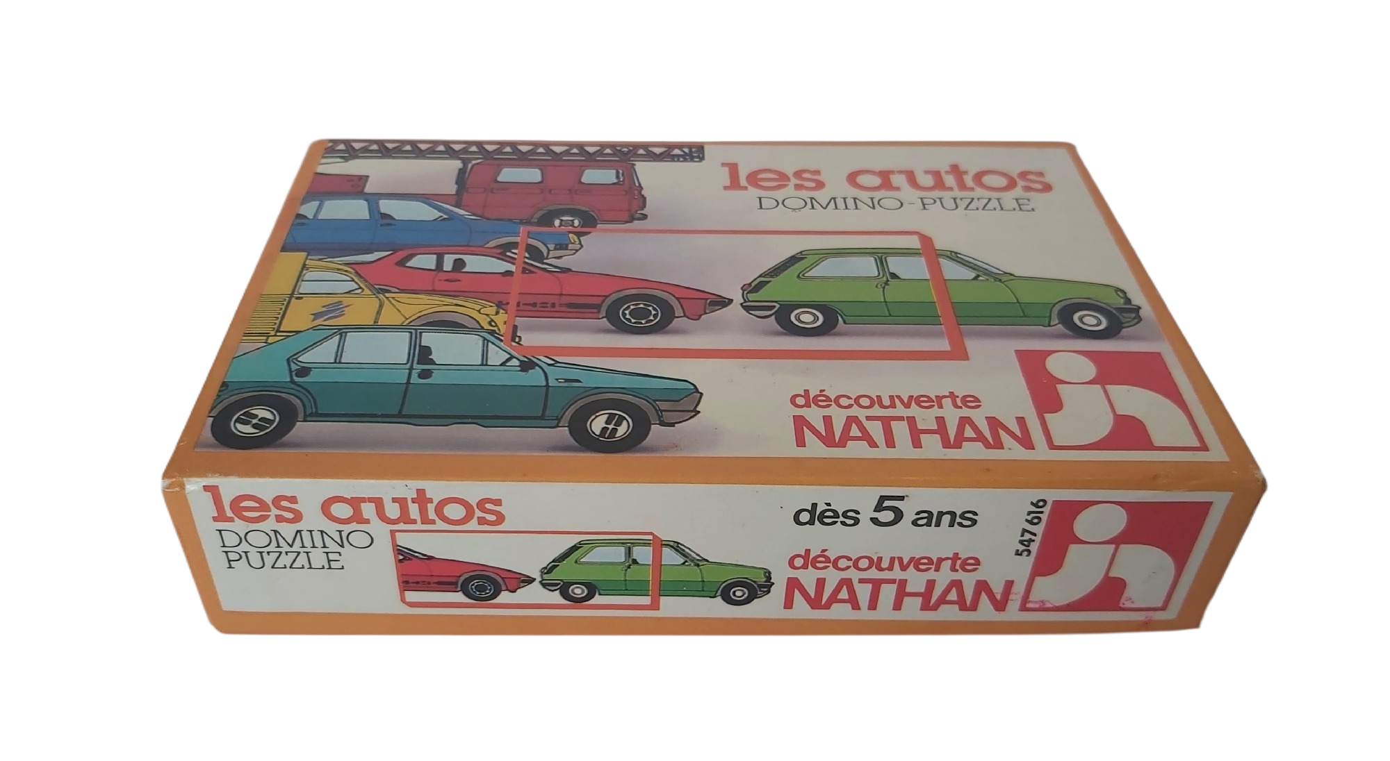 Nathan "Les Autos" Domino-Puzzle 1979 - Complet – Image 3