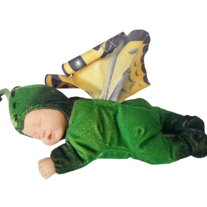 Anne Geddes Peluche « Bébé Papillon » Vintage 2001 – 24 cm
