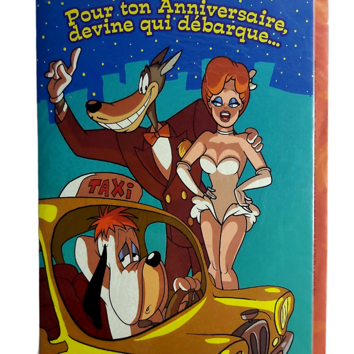 Tex Avery 1999 - Droopy & Red Carte Anniversaire Géante sous Blister