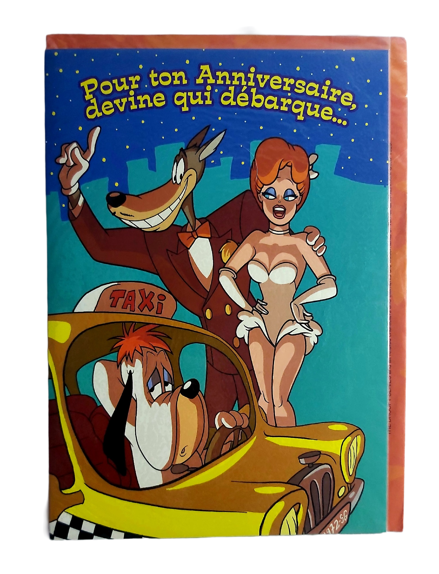 Tex Avery 1999 - Droopy & Red Carte Anniversaire Géante sous Blister
