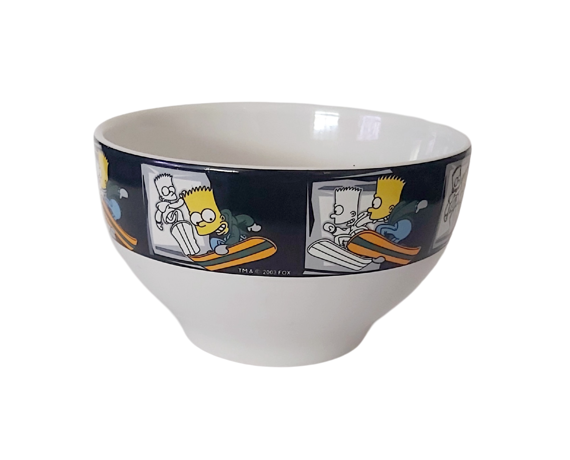 Les Simpson - Bol en céramique Bart Snowboard Vintage (2003) – Image 4