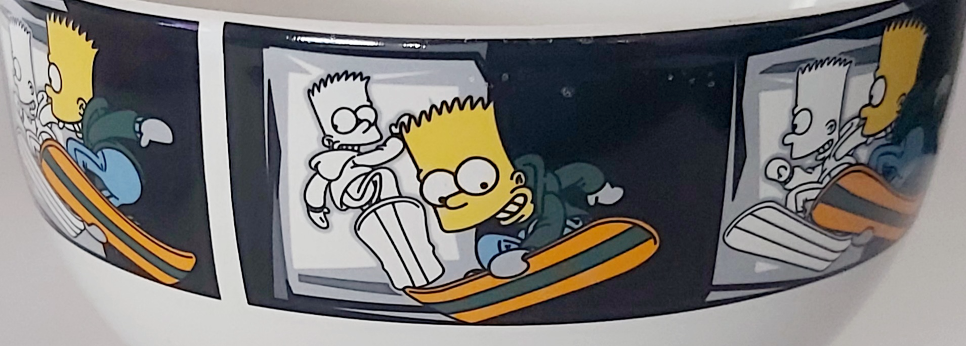 Les Simpson - Bol en céramique Bart Snowboard Vintage (2003) – Image 3