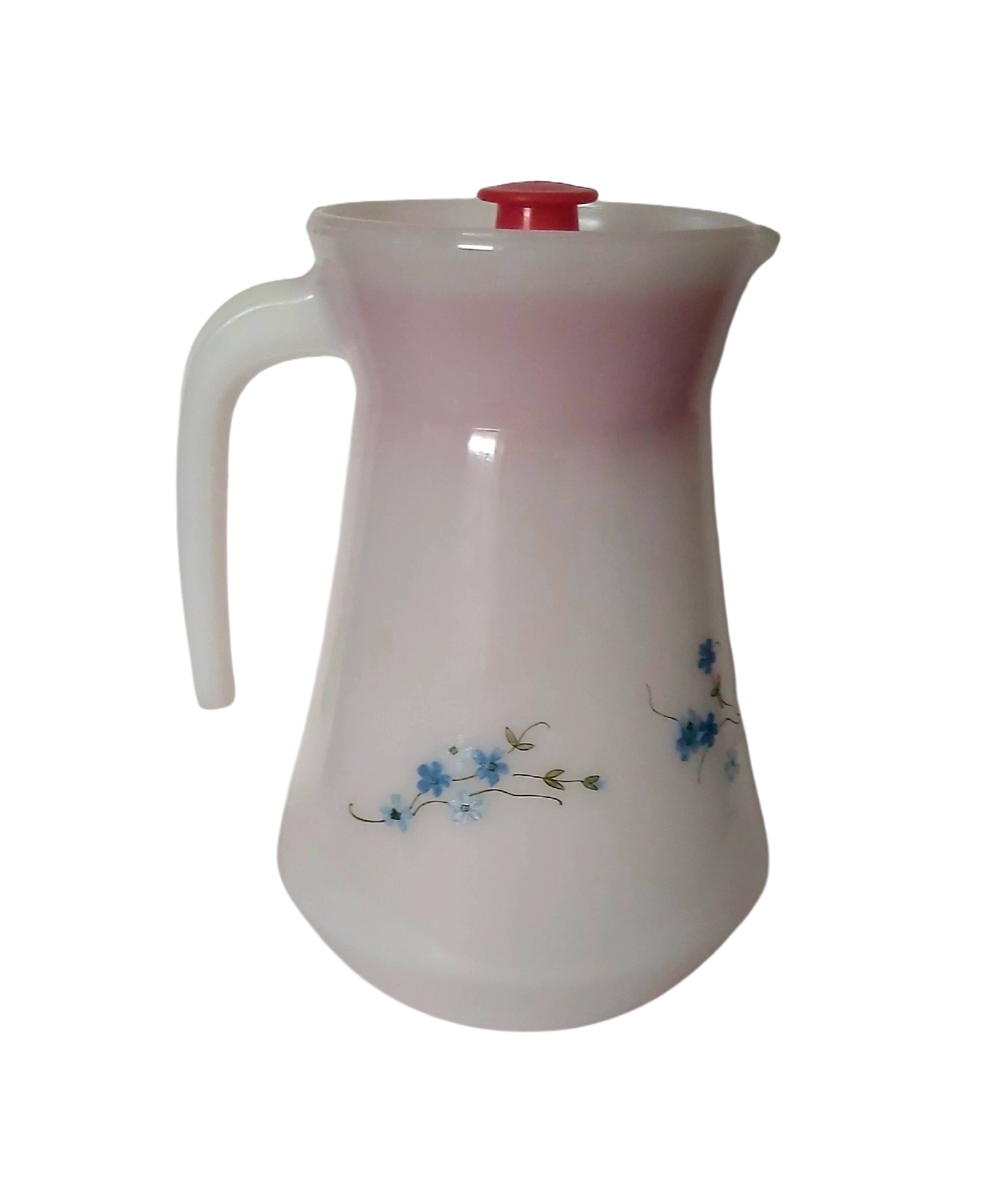 Arcopal Myosotis Veronica - Pichet Vintage en Verre Opale – Image 3