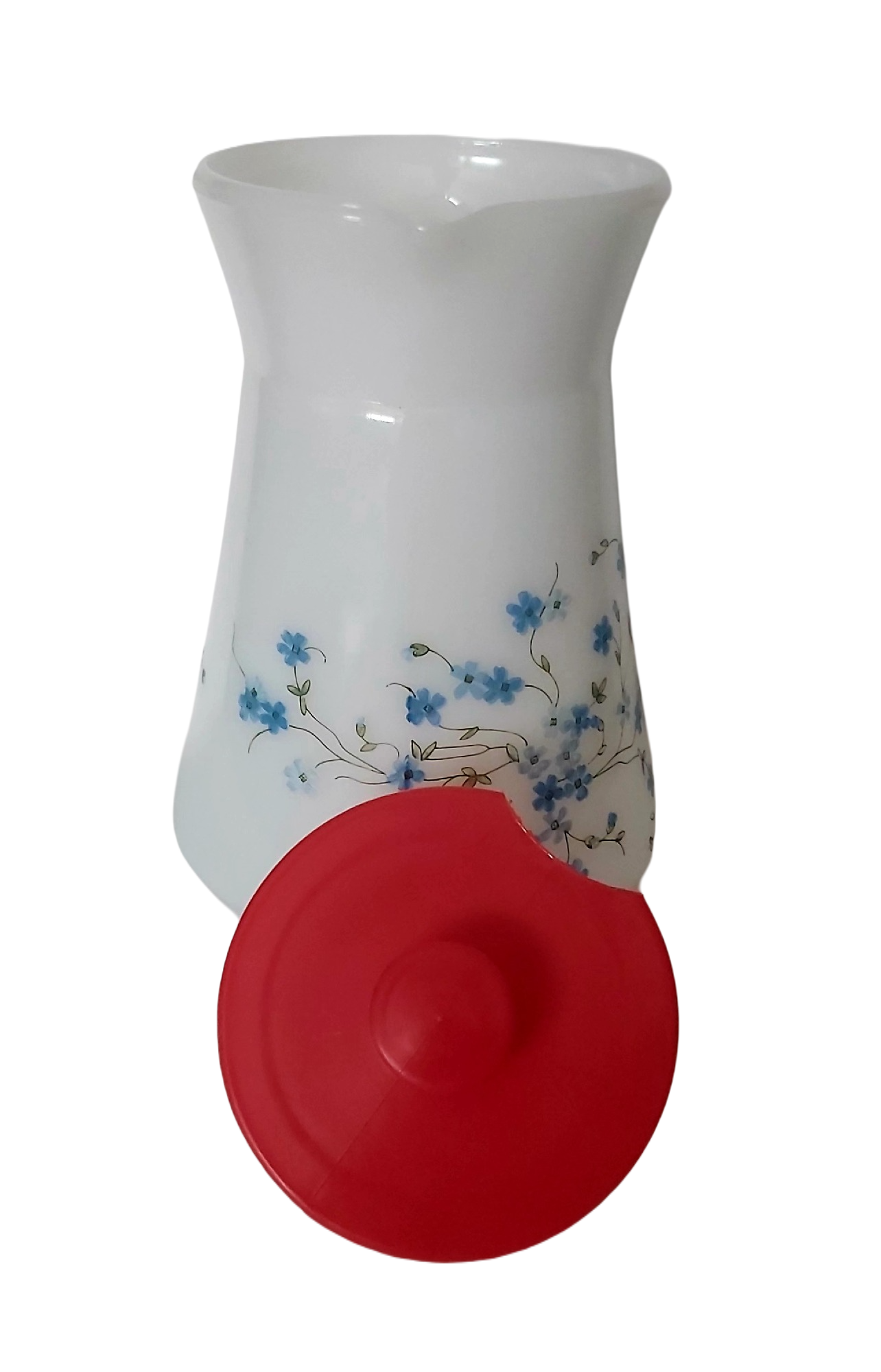 Arcopal Myosotis Veronica - Pichet Vintage en Verre Opale – Image 4