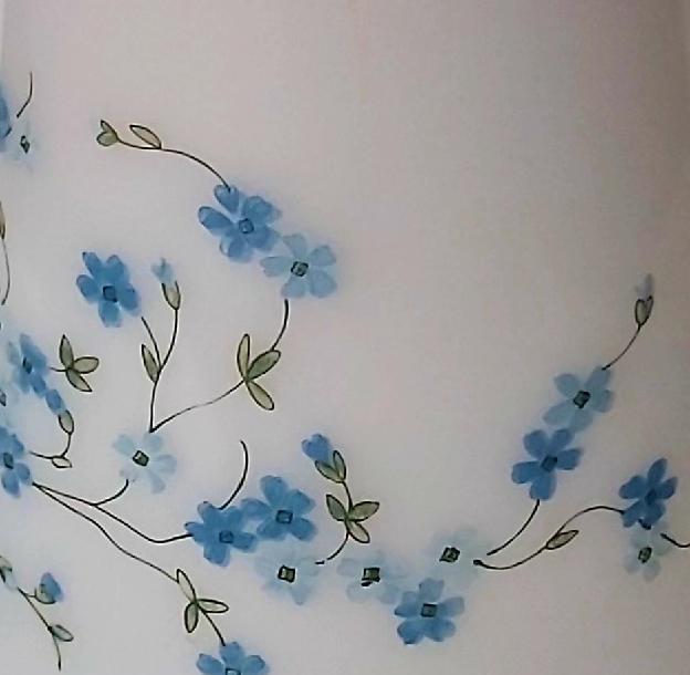 Arcopal Myosotis Veronica - Pichet Vintage en Verre Opale – Image 2
