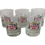 Canada Dry - Lot de 5 Verres Publicitaires Années 80