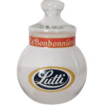 Bonbonnière en Verre Publicitaire Lutti Années 90/2000