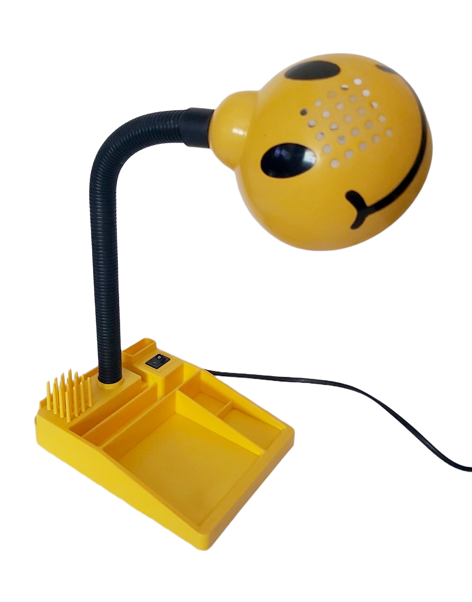 Lampe de Bureau Smiley Années 80/90 Jaune Pop