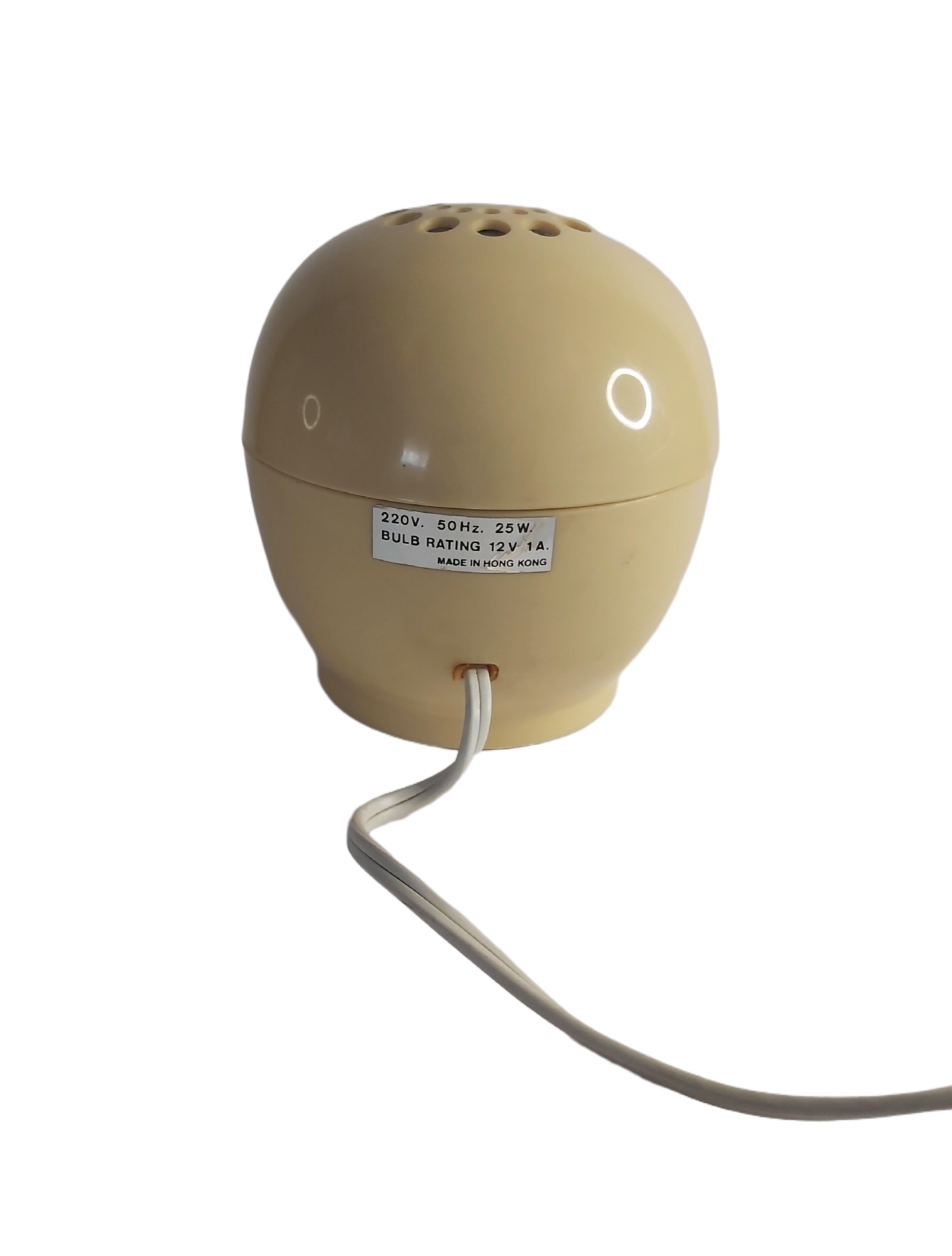 Lampe Réveil Space Age Vintage Années 70 Plastique Ivoire Pop Design – Image 10