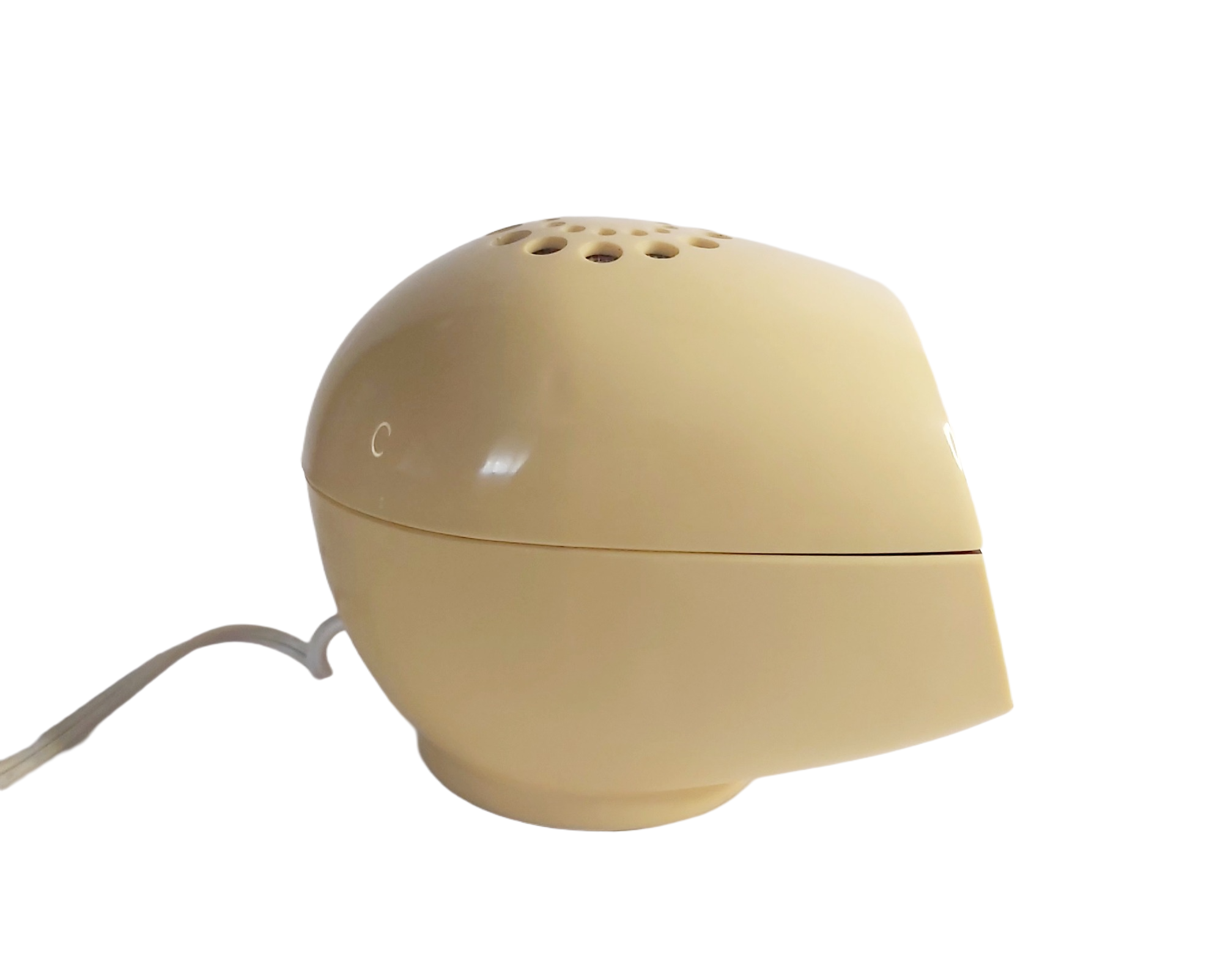Lampe Réveil Space Age Vintage Années 70 Plastique Ivoire Pop Design – Image 9