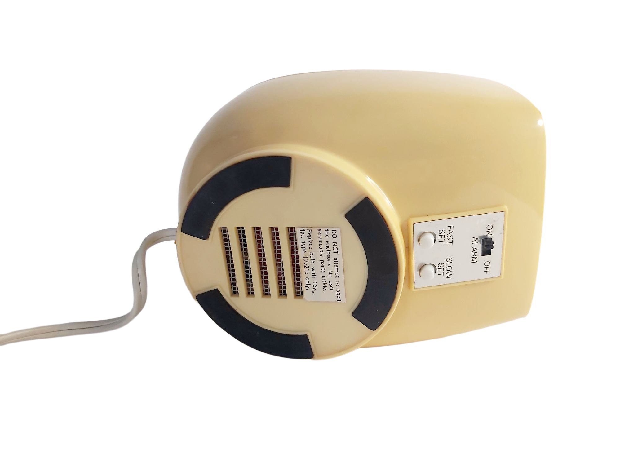 Lampe Réveil Space Age Vintage Années 70 Plastique Ivoire Pop Design – Image 15