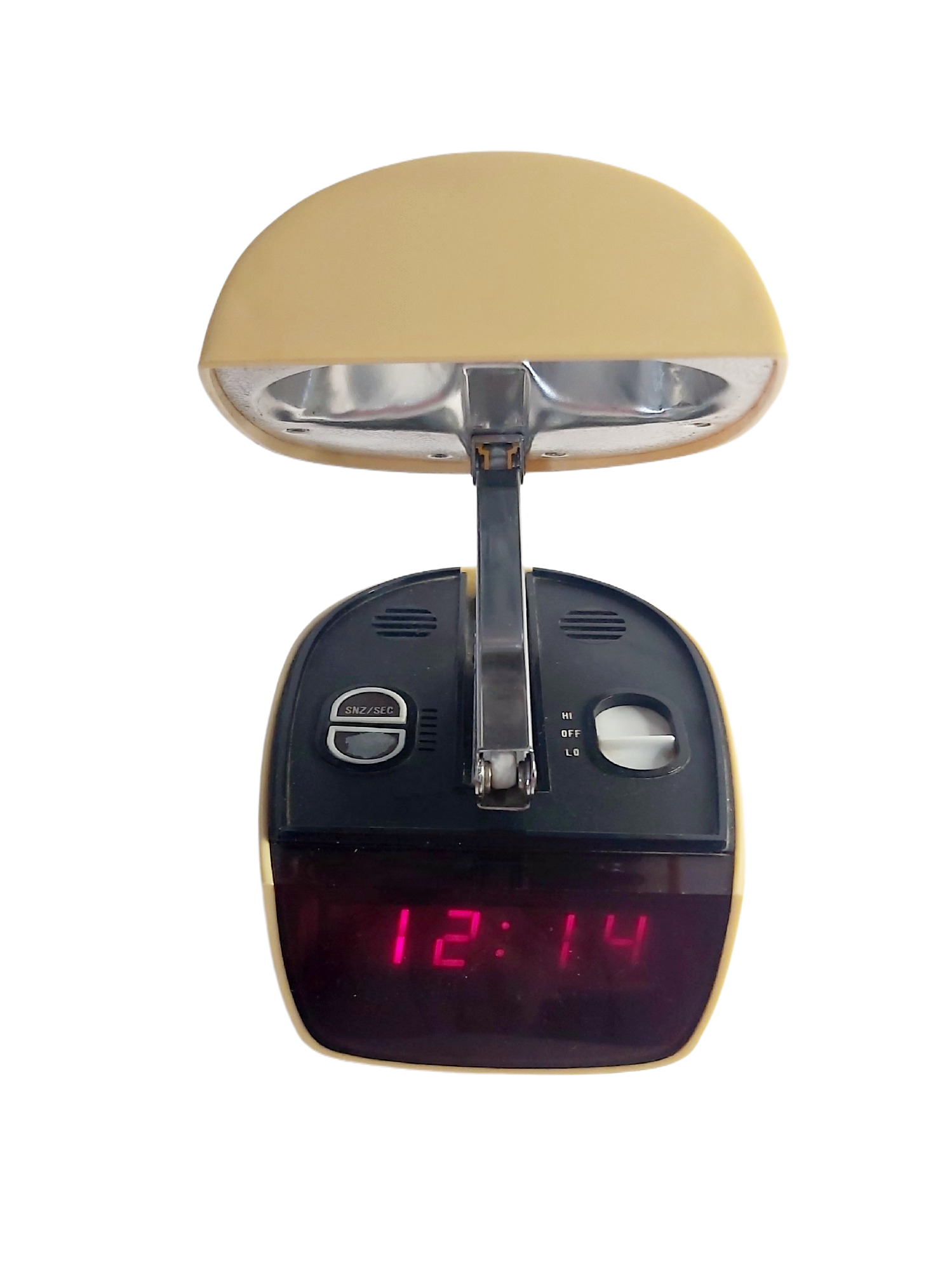 Lampe Réveil Space Age Vintage Années 70 Plastique Ivoire Pop Design – Image 11