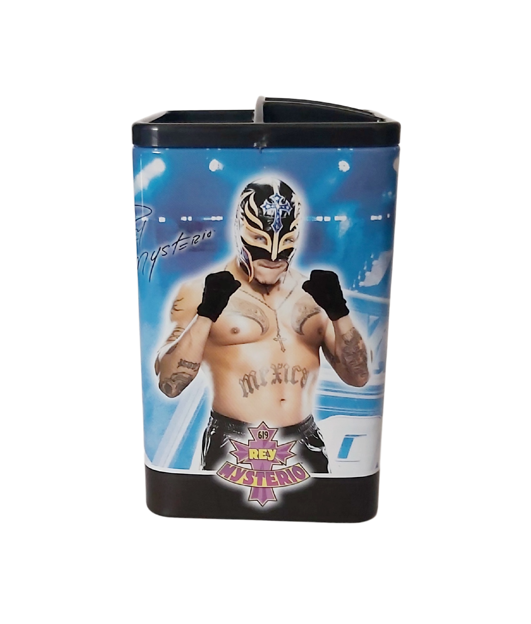 WWE Catch Organisateur Pot à Crayons "Rey Mysterio & Edge" (2009) Neuf