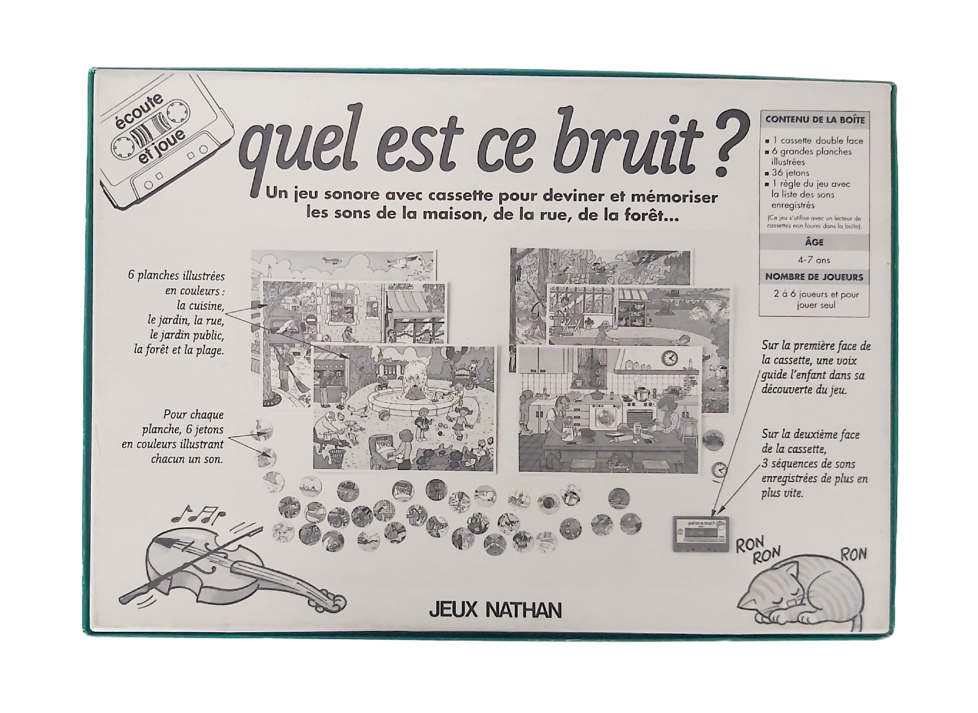 Quel Est Ce Bruit ? Loto Sonore Nathan (1991) Cassette Complet – Image 7
