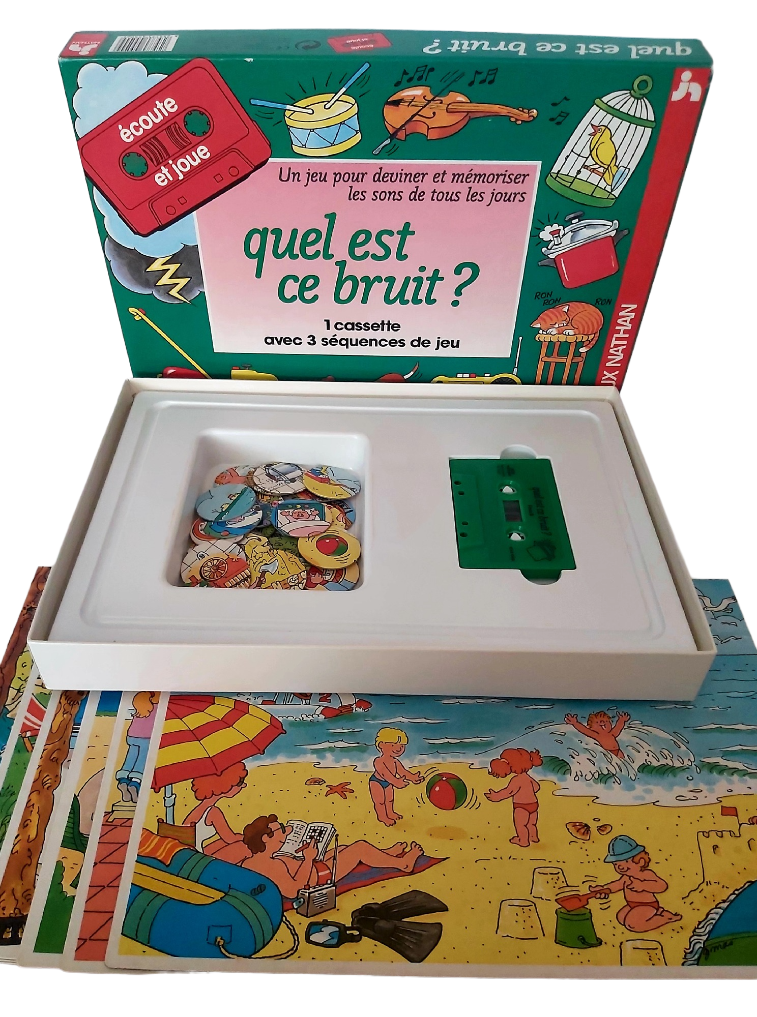 Quel Est Ce Bruit ? Loto Sonore Nathan (1991) Cassette Complet