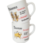 Arcopal Zodiaque Lot 2 Mugs Poissons & Taureau