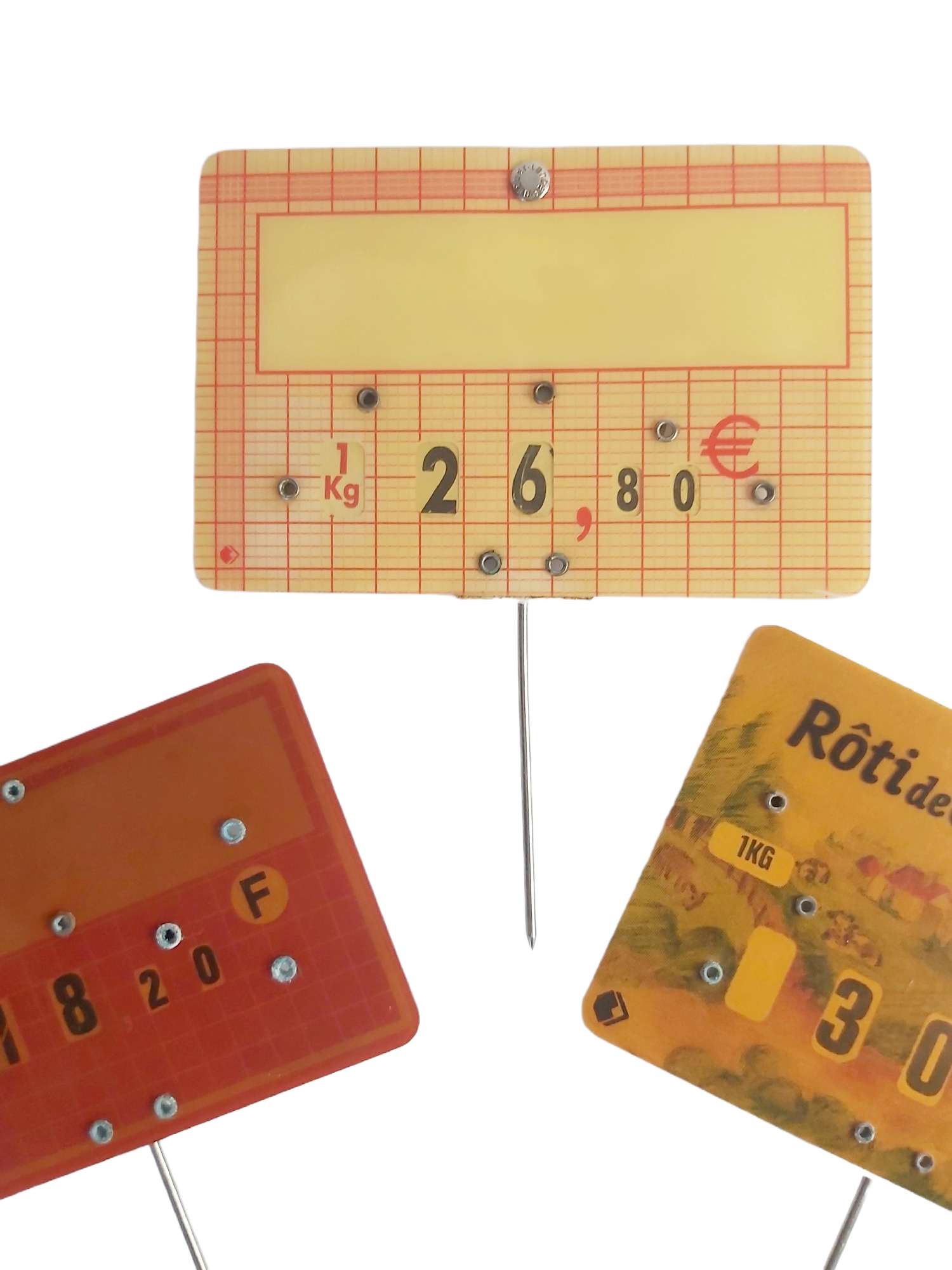 Lot 3 Étiquettes Prix Molette Boucherie Charcuterie – Image 2