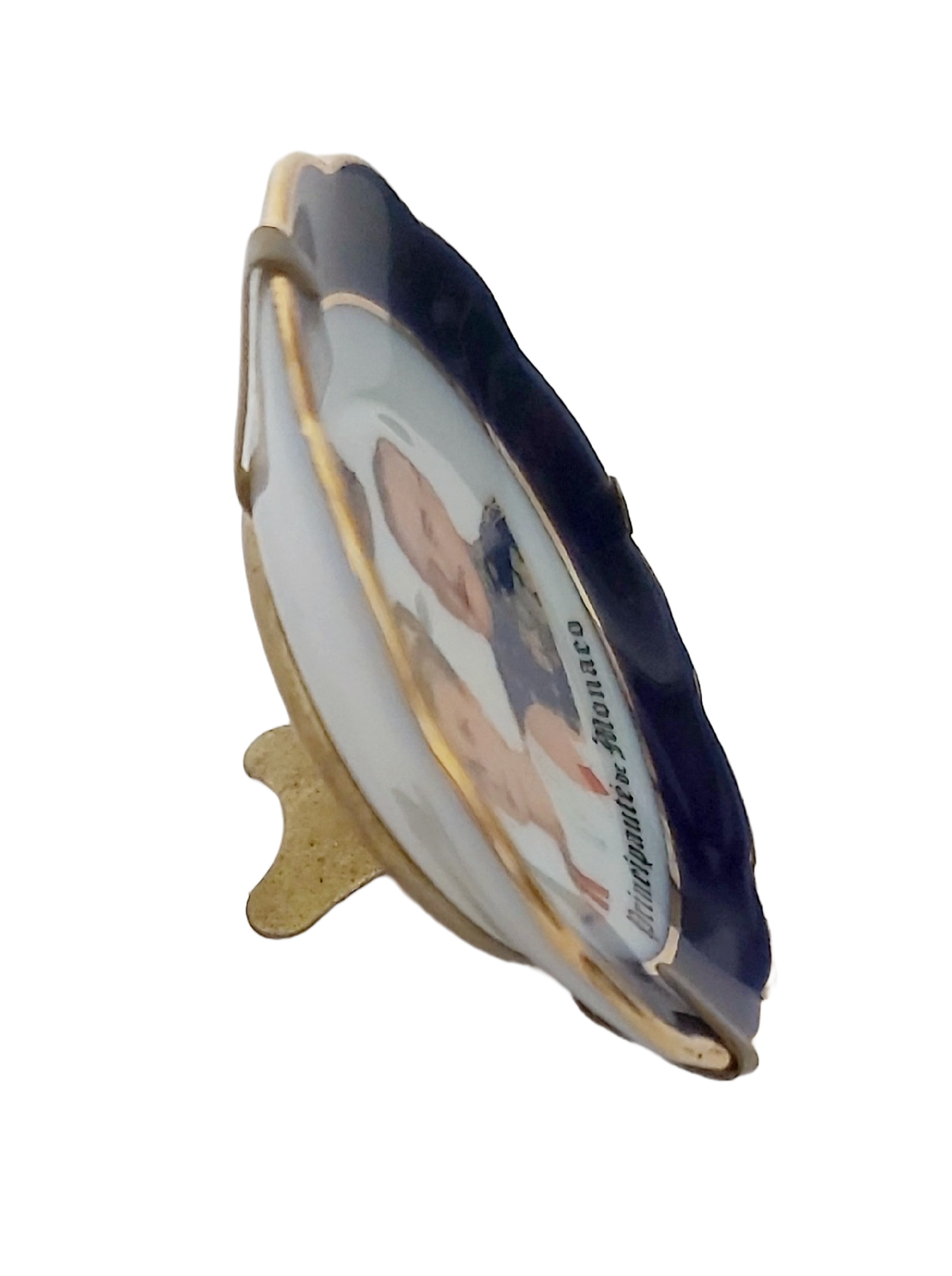 Principauté de Monaco - Mini Assiette Porcelaine Limoges Grace Kelly & Rainier III – Image 2