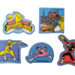 Power Rangers — Lot de 5 Écussons Thermocollants Vintages 1995 (Saban)