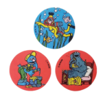 1, 2, 3 Sesame Street — Lot de 3 Écussons Thermocollants Vintages (Jim Henson)