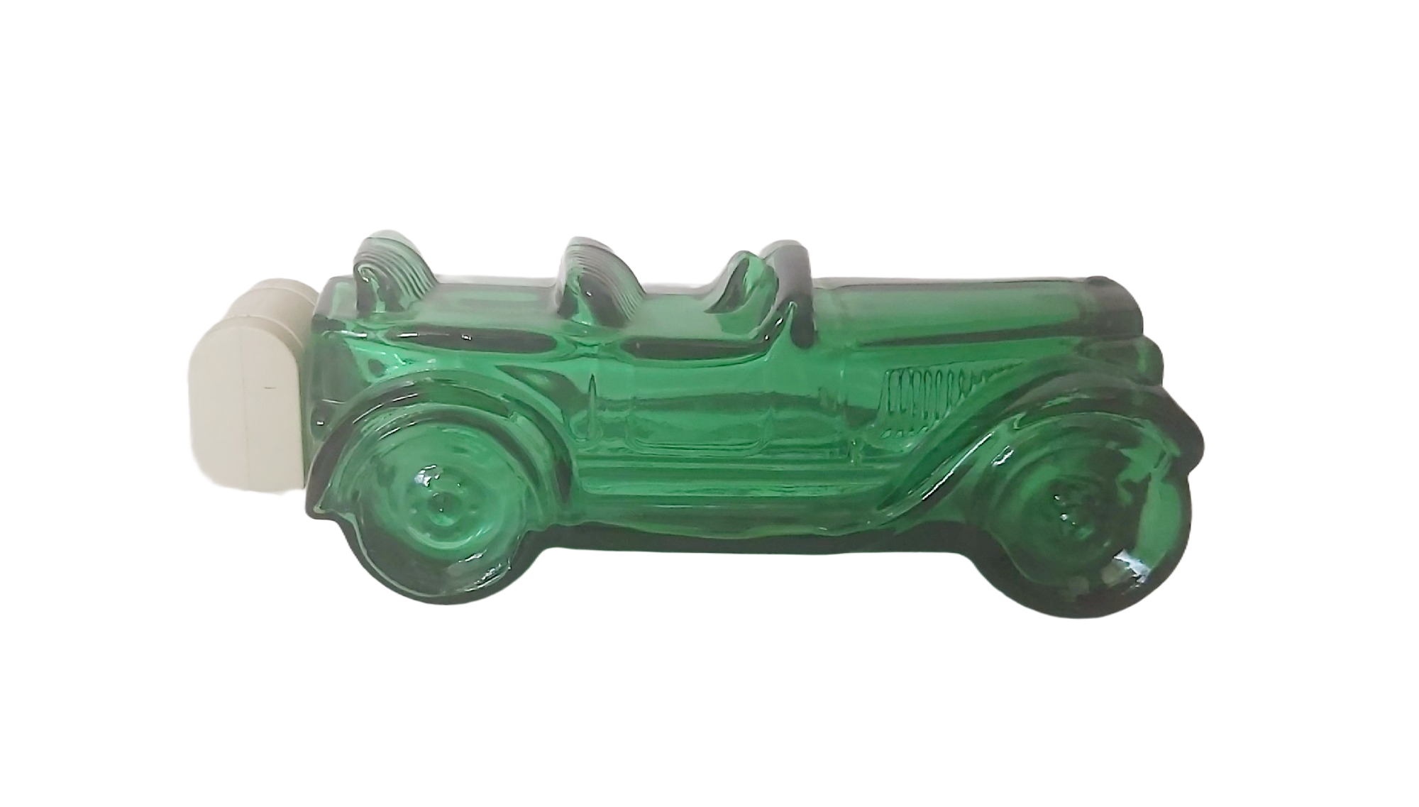 Avon — Flacon de Parfum Vintage Voiture Tacot en Verre Vert – Image 2