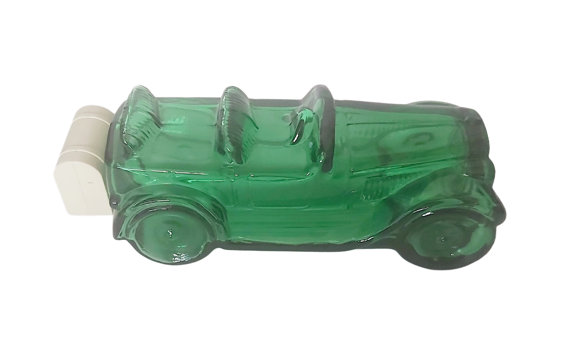 Avon — Flacon de Parfum Vintage Voiture Tacot en Verre Vert – Image 3