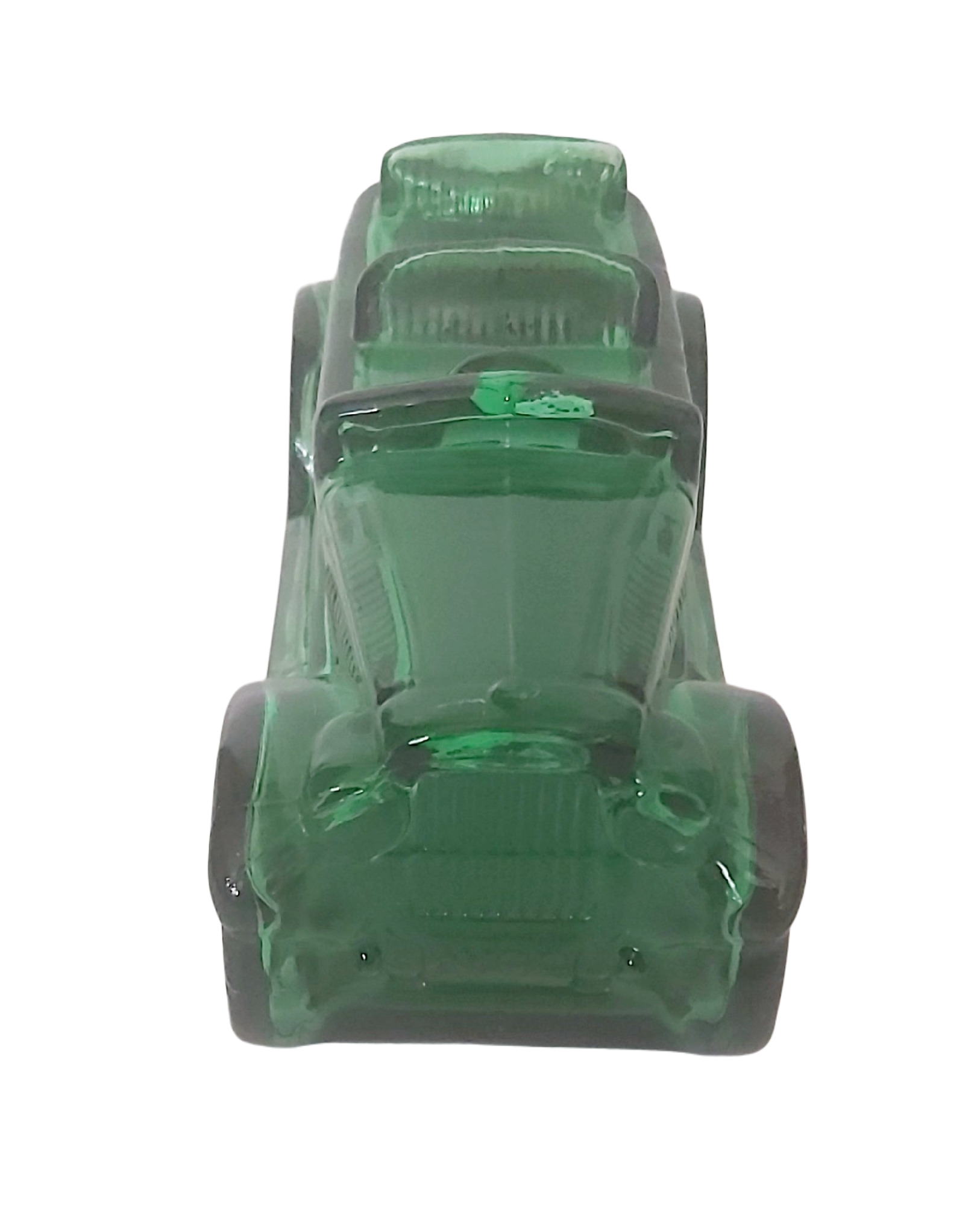 Avon — Flacon de Parfum Vintage Voiture Tacot en Verre Vert – Image 4