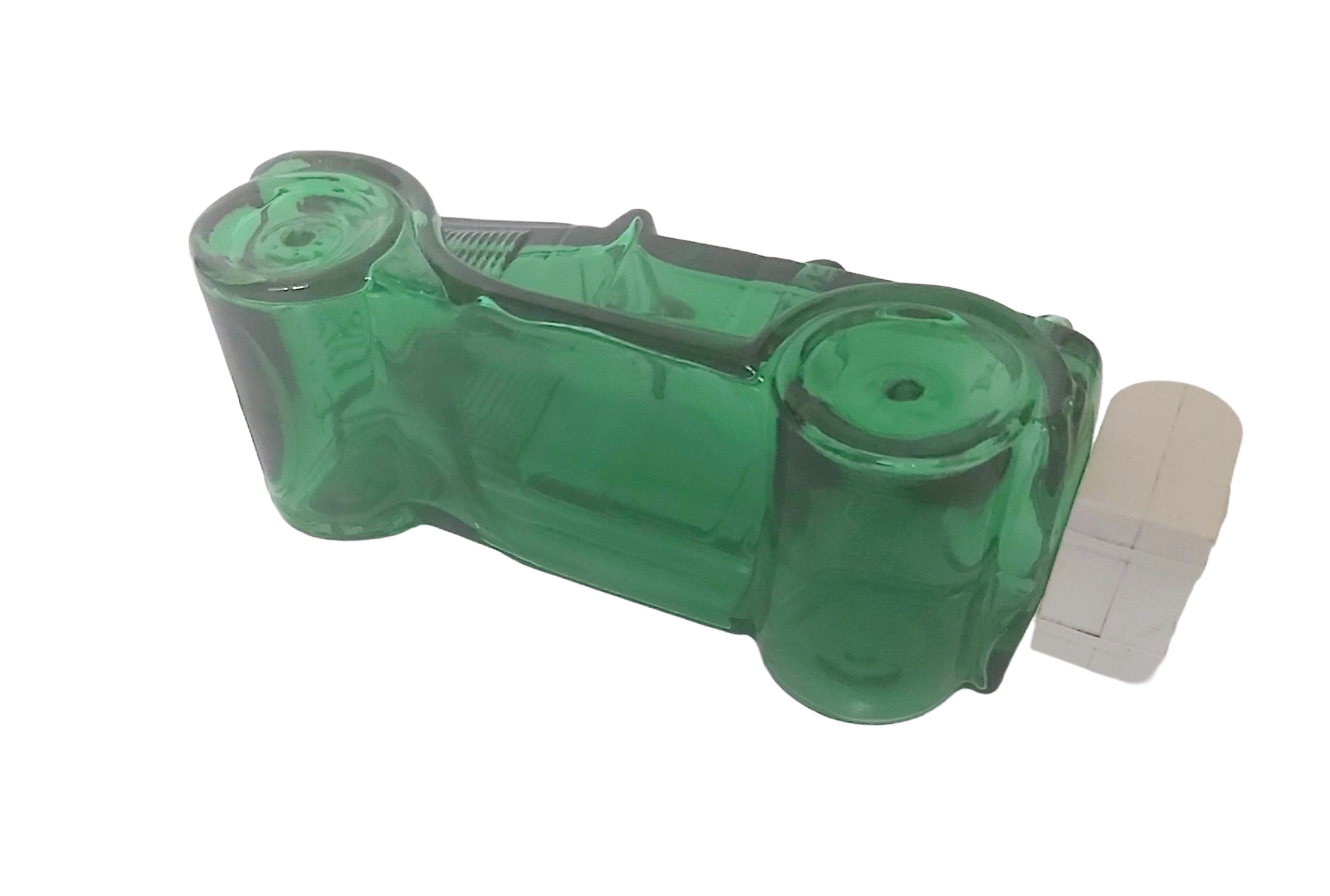 Avon — Flacon de Parfum Vintage Voiture Tacot en Verre Vert – Image 7