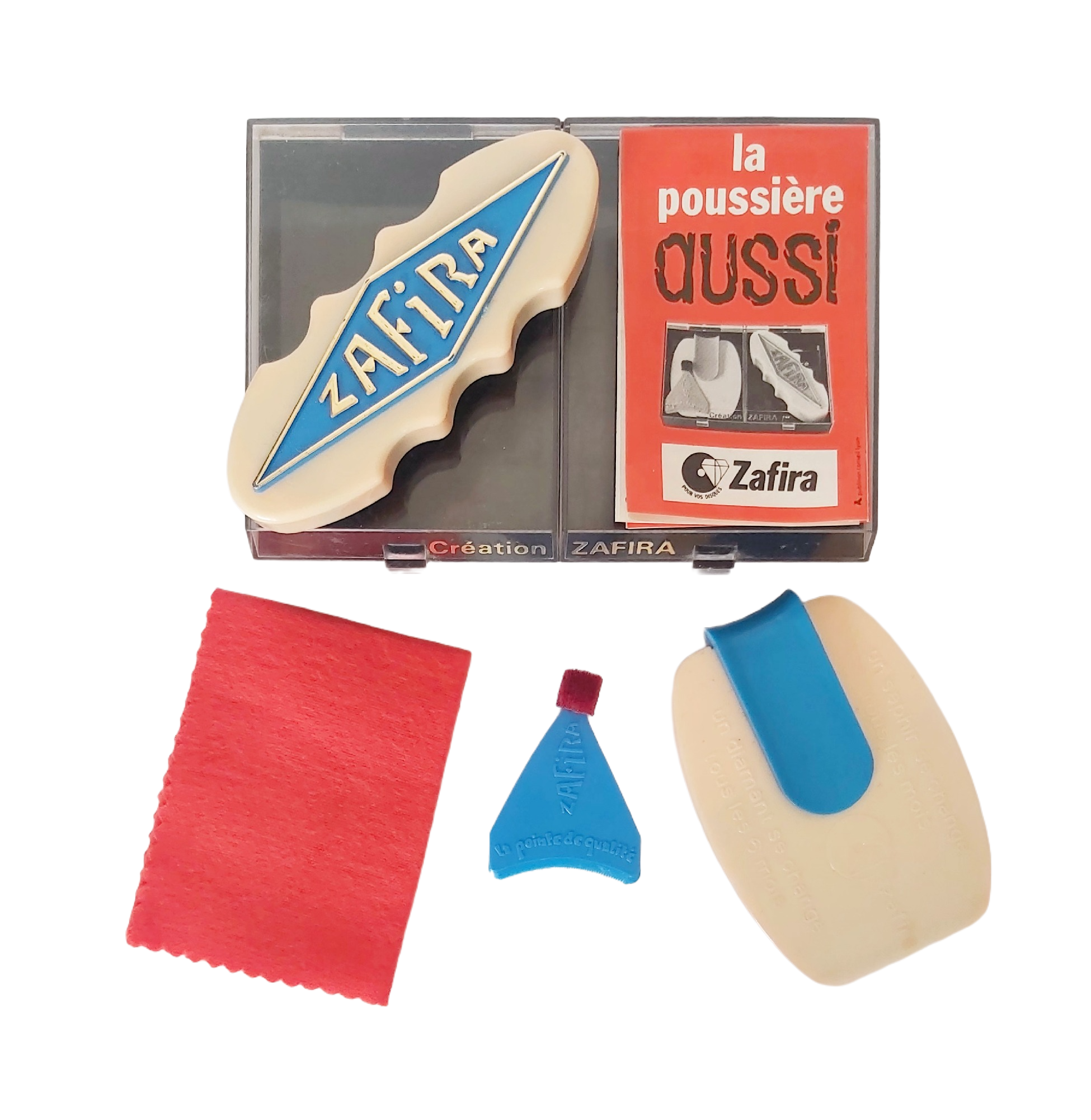 Kit Nettoyage Disque Vinyle Vintage ZAFIRA Complet en Boîte — Années 70