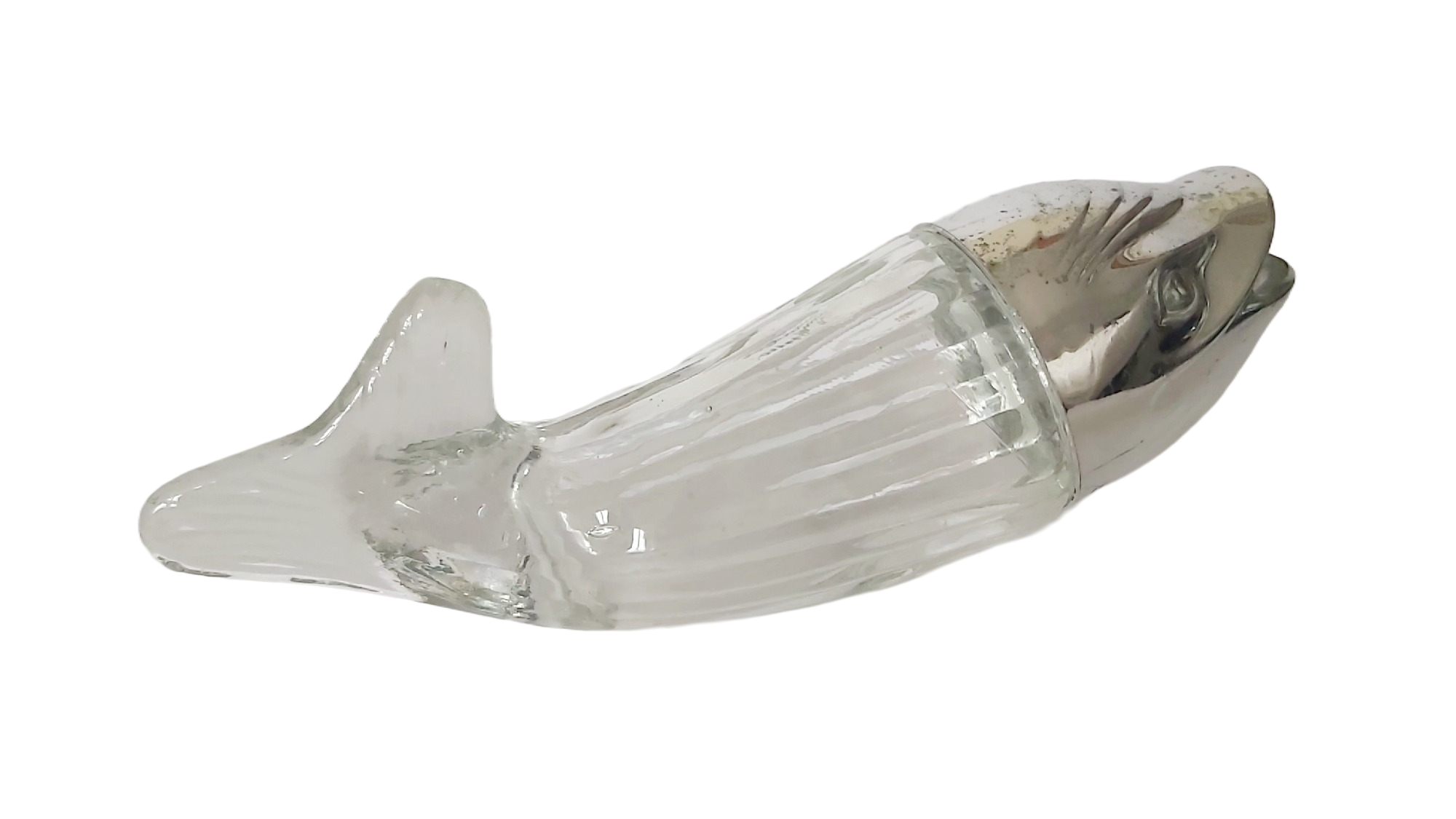 Distributeur de Cacahuètes Vintage Baleine « Nuss Wal » en Verre — Années 60/70 – Image 2