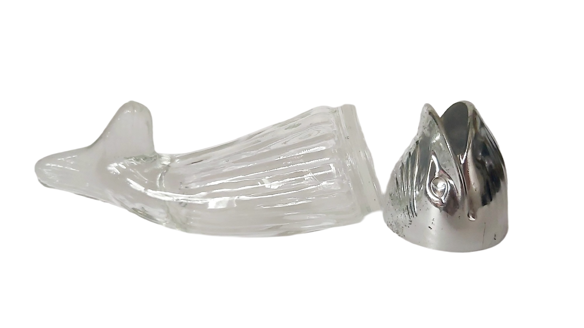 Distributeur de Cacahuètes Vintage Baleine « Nuss Wal » en Verre — Années 60/70 – Image 7