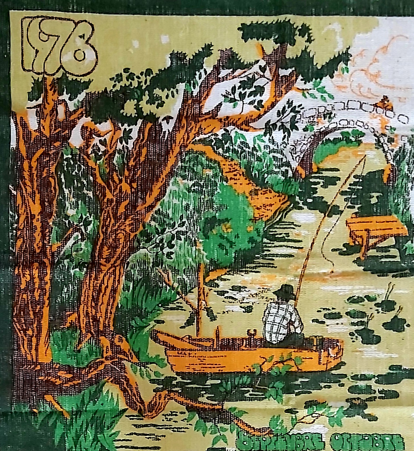 Torchon calendrier 1976 UAP Séquanaise – Image 2