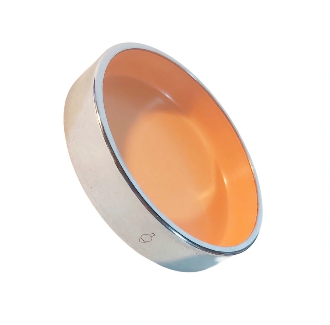 Cendrier Vide Poche Space Age Erhard Söhne 70s Métal Orange – Image 2