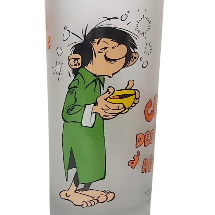 Gaston Lagaffe — Verre Dépoli Givré « Club des Durs à Réveiller » Franquin 2005