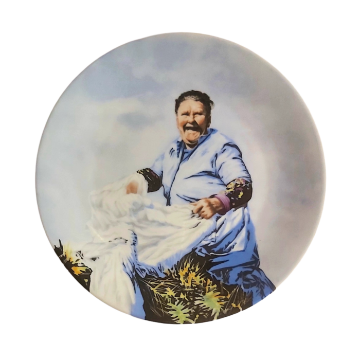 La Mère Denis — Assiette Publicitaire Vedette 1977