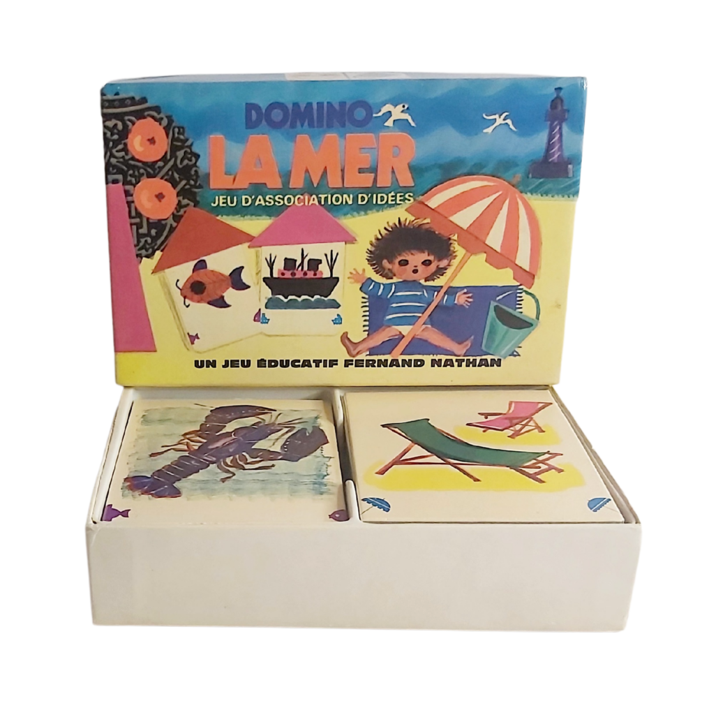 ​Domino la mer — jeu d'association Nathan 1975