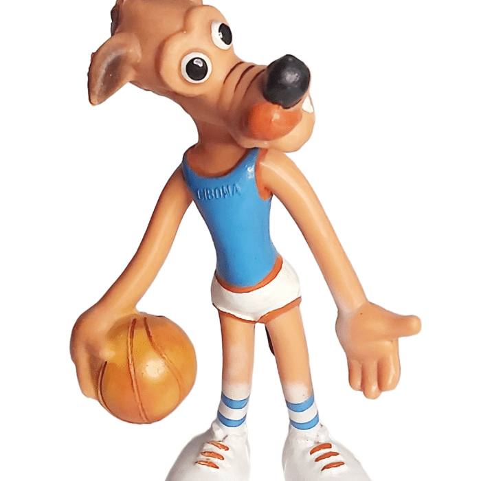 Figurine Flexible Mascotte Loup KK Cibona Zagreb – Biserka Yougoslavie 80s