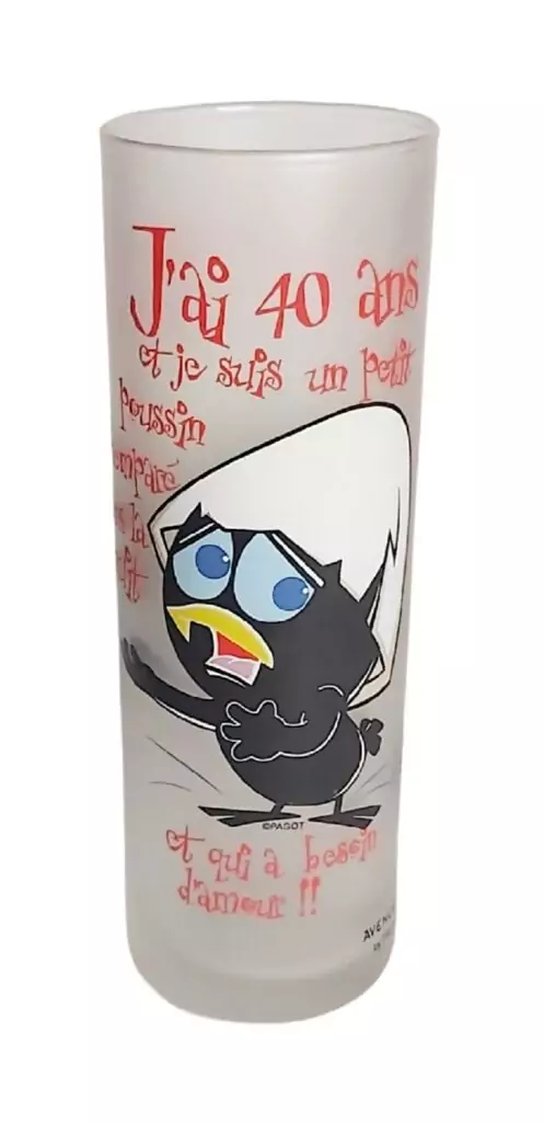 Calimero Verre 40 ans Avenue of the Stars Tropico Diffusion