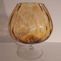 Grand vase verre à cognac des années 70'